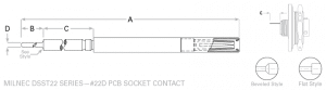 MIL-DTL-38999 Series II Size #22D PCB Socket Contacts | MILNEC